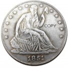 US 1851 Seated Liberty Half Dollars Copy Coin