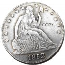 US 1852 Seated Liberty Half Dollars Copy Coin