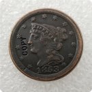 US 1853 Braided Hair Half Cent Copy Coin  For Collection