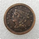 US 1854 Braided Hair Half Cent Copy Coin  For Collection