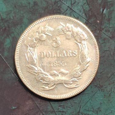 US 1855 Three Dollars $3 Copy Coin