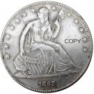 US 1863 Seated Liberty Half Dollars Copy Coin