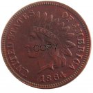 US 1864 Indian Head One Cent Copper Copy Coins