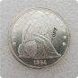 US 1864 Seated Liberty UNC Silver One Dollar Copy Coin  For Collection