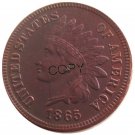 US 1865 Indian Head One Cent Copper Copy Coins