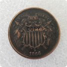 US 1866 2C Two Cent Piece Copy Coin  For Collection