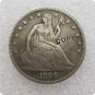 US 1866 Seated Liberty Half Dollar Copy Coin  For Collection