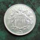 US 1866 With Rays Shield Nickel Five Cents Copy Coin
