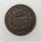 US 1867 2C Two Cent Piece Copy Coin  For Collection