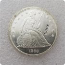 US 1868 Seated Liberty UNC Silver One Dollar Copy Coin  For Collection