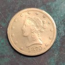 US 1870 Liberty Head Ten Dollars $10 Copy Coin