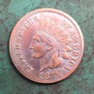 US 1871 Indian Head One Cent Copy Coin