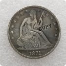 US 1871-CC Seated Liberty Half Dollar Copy Coin  For Collection