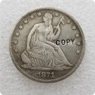 US 1871-S Seated Liberty Half Dollar Copy Coin  For Collection