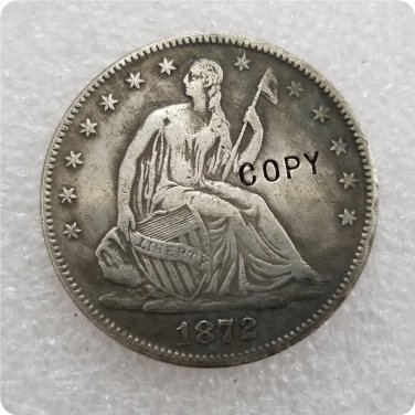 US 1872-CC Seated Liberty Half Dollar Copy Coin  For Collection