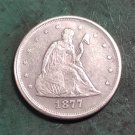 US 1877 Seated Liberty Twenty Cents Copy Coin