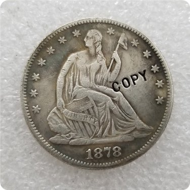 US 1878-CC Seated Liberty Half Dollar Copy Coin  For Collection