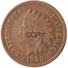 US 1880 Indian Head One Cent Copper Copy Coins