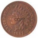 US 1881 Indian Head One Cent Copper Copy Coins