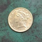 US 1881 Liberty Coronet Head Five Dollars Copy Coin