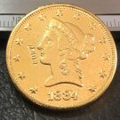 US 1884 Liberty Head Ten Dollars Copy Coin