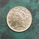 US 1885 Liberty Coronet Head Five Dollars Copy Coin