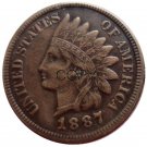 US 1887 Indian Head One Cent Copper Copy Coins