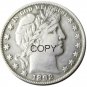 US 1892 Barber Half Dollar Copy Coin