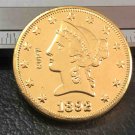 US 1892 Liberty Head Ten Dollars Copy Coin