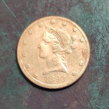 US 1893 Liberty Head Ten Dollars $10 Copy Coin