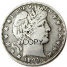 US 1894 Barber Half Dollar Copy Coin