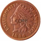 US 1896 Indian Head One Cent Copper Copy Coins