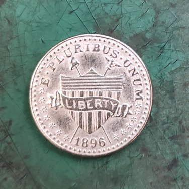 US 1896 Liberty Shield 5 Cents Nickel Copy Coin