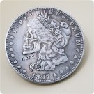 US 1897-P Morgan Dollar Hobo Nickle Copy Coin For Collection