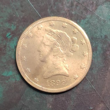 US 1899 Liberty Head Ten Dollars $10 Copy Coin