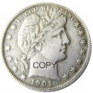 US 1901 Barber Half Dollar Copy Coin