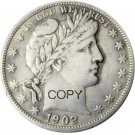 US 1902 Barber Half Dollar Copy Coin