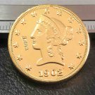 US 1902-S Liberty Head Ten Dollars Copy Coin
