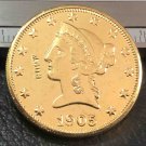 US 1905 Liberty Head Ten Dollars Copy Coin