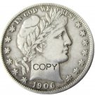 US 1906 Barber Half Dollar Copy Coin