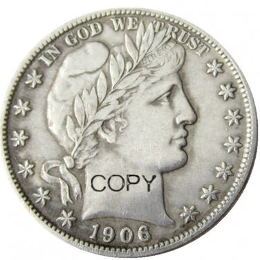 US 1906 Barber Half Dollar Copy Coin