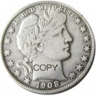 US 1908 Barber Half Dollar Copy Coin