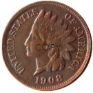 US 1908-S Indian Head One Cent Copper Copy Coins