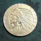 US 1909-O Indian Head $5 Quarter Eagle Five Dollars Copy Coin