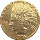 US 1909-S Indian Head Half Eagle $10 Ten Dollars Gold Copy Coin  For Collection