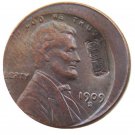 US 1909-S VDB Lincoln One Cent Off-Center Error 100% Copper Copy Coin