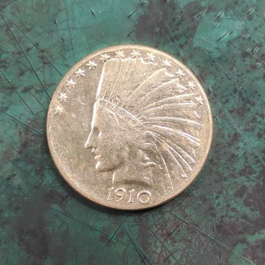 US 1910-S Indian Head Ten Dollars Copy Coin