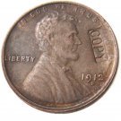 US 1912-D Lincoln Head One Cent 100% Copper Copy Coin