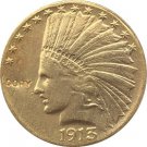 US 1913 Indian Head Half Eagle $10 Ten Dollars Gold Copy Coin  For Collection
