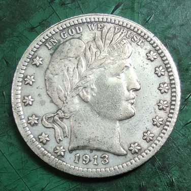 US 1913-S Barber Quarter Dollars Copy Coin